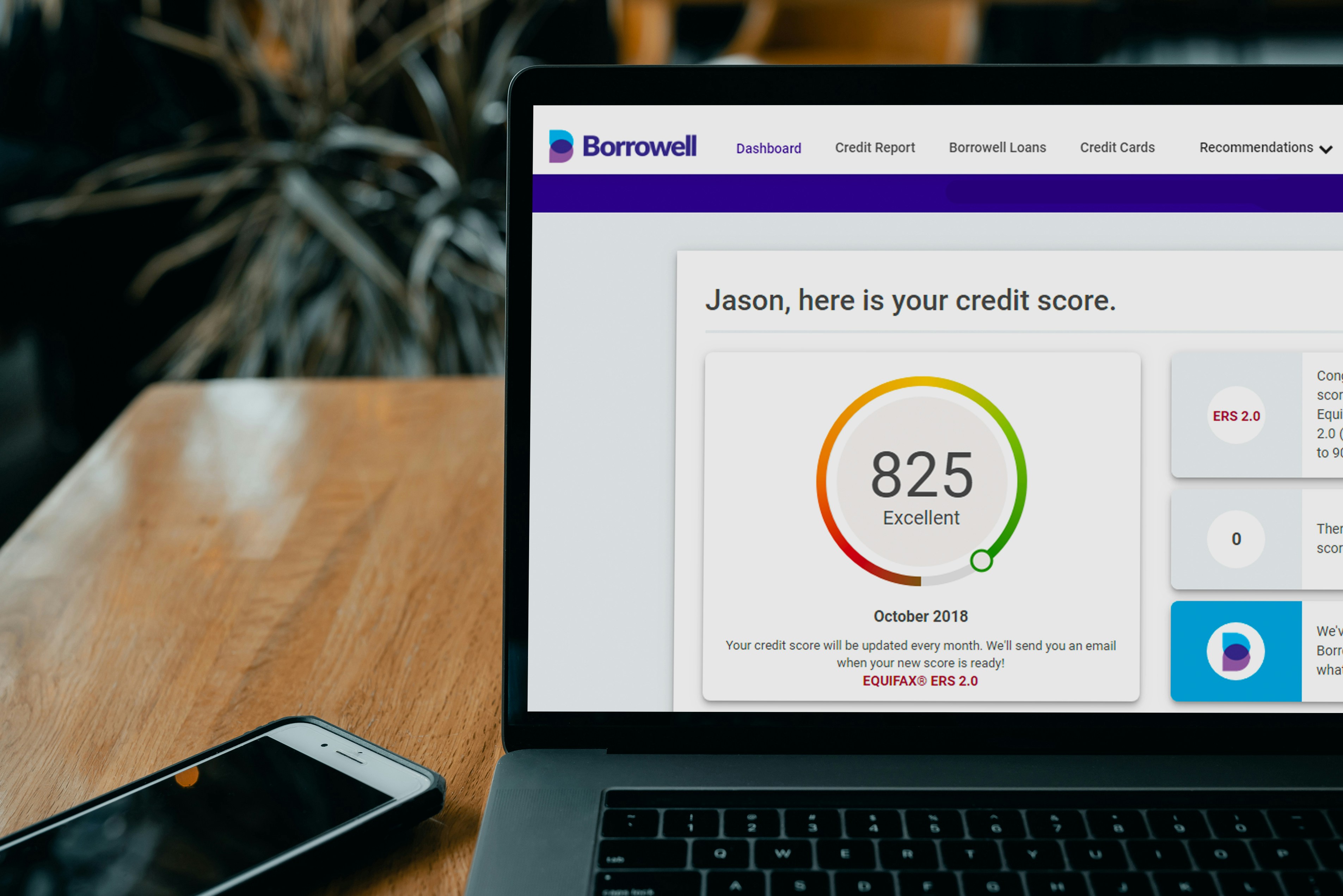 Check your credit score with Borrowell!<br />
